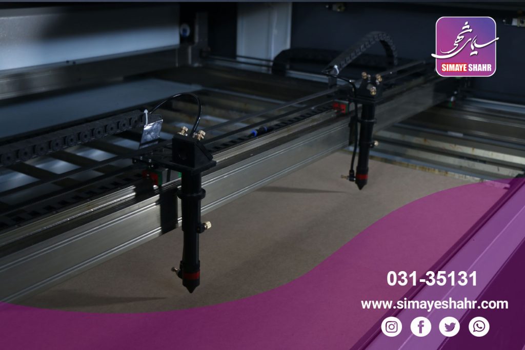 دستگاه برش لیزر دو هد